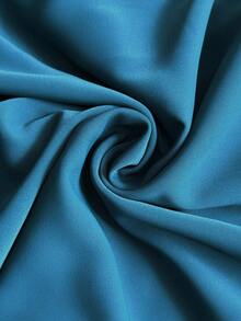 Roveilla Plus Size Women French Twist Metal Long Sleeve Dress Dress Modest Turquoise Dress Women Teal Blue Dress Women Gowns For Wedding Occasions Teal Blue Elegant Dress Long Sleeve Elegant Dress Gown - Blue - View 3