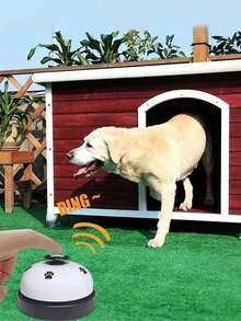 1pc Cat & Dog Training Bell, Pet Paw Print Doorbell, Teddy Puppy Feeding Bell, Dog Interactive Toys Foot-Operated Bells - Multicolor - View 6