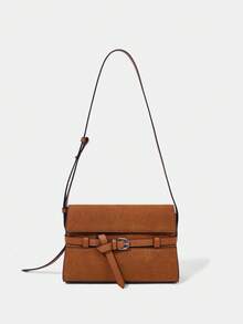 SHECARRY Casual Minimalist Fashion Commuter Versatile Daily Women Shoulder Bag