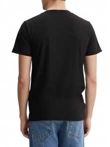 Diesel Men's T-Shirts Comfortable Versatile Lightweight Daily Weekend Sports Black A16861-RPATI-900 - Black - View 2