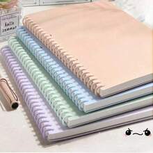 SHEIN 1PC 2PCS 4PCS A4 A5 B5 Spiral Notebook Set - 60 Sheet Coil Bound Writing Notebooks In 4 Colors For School Office Journaling, Teacher's Day Graduation Gift - Multicolor - View 1