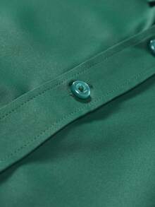 Calvornis Chemise décontractée à manches longues de couleur unie pour hommes, idéale pour le travail et les déplacements, automne