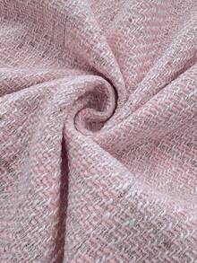 RosyDaze 女士圆点领无袖粗花呢夹克 - 粉色 - 查看 3