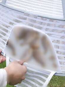 SHEIN Foldable Drying Net With Insect Barrier Cover - Stainless Steel Frame Multi-Purpose Mesh Rack For Balcony Patio Garden Laundry & Produce Space Saving Quick Setup