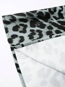 EMERY ROSE 春夏豹纹长裙 - 灰色 - 查看 6