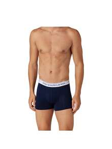 Ralph Lauren 3 Pack Men's Letter Tape Waist Active Boxer Briefs - Navy/ White - View 2