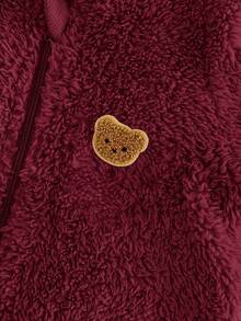 Cozy Pixies Baby Boy Cartoon Rabbit Ear Hooded Thickened Jumpsuit Fall Winter