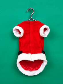 PETSIN Christmas Theme Pet Cosplay Santa Claus Costume, Suitable For Cats And Dogs