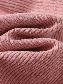 Cozy Pixies Pantaloni casual e comodi in velluto a coste rosa per bambina, con design semplice e motivo carino, adatti per uso interno, esterno, quotidiano, sport, gioco, festa, Natale, autunno/inverno