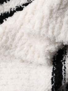 DAZY 2件套女士条纹连帽宽松针织长袖上衣和裤子睡衣套装，秋冬季休闲家居服，秋季服装，舒适保暖内衬，蓬松柔软 - 彩色 - 查看 8