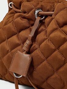 SHECARRY 女士时尚百搭休闲通勤手提包 - 棕色 - 查看 4