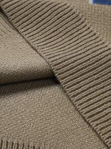 Claim Dot Men's Casual Loose Fit Crew Neck Long Sleeve Sweater, Versatile For Autumn