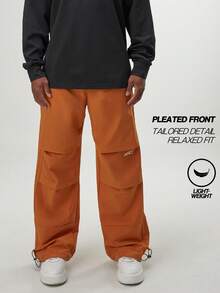 ARC Aktivbekleidung Jogginghose Trainingshose Bodenausführung Gym Workout Fitness Laufen Freizeitkleidung Weit geschnittenes Bein - Orange - Übersicht 3