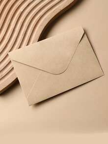 SHEIN 10/20/50/100 件牛皮纸 V 型自封信封适用于万圣节感恩节毕业典礼父亲节生日派对礼品卡礼品包装 - 彩色 - 查看 6