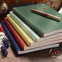 SHEIN 1PC 2PCS 4PCS A4 A5 B5 Spiral Notebook Set - 60 Sheet Coil Bound Writing Notebooks In 4 Colors For School Office Journaling, Teacher's Day Graduation Gift - Multicolor - View 8