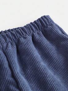 SHEIN 2pcs Tween Boy Casual Corduroy Jacket And Pants Set. Soft And Comfortable, Suitable For Autumn/Winter Wear. This Simple And Practical 2 Pieces Outfit Is Great For Everyday Casual Wear. Fall