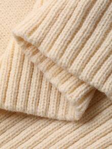 DAZY Schicker Off-Shoulder Pullover für Frauen, locker und lässig geschnitten, vielseitig einsetzbar, weich und kuschelig, Langarm, Herbst/Winter