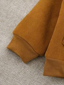 SHEIN 1pc Baby Boy Jacket, Thermal Lined Thick Plush Winter Coat, Autumn/Winter Fall