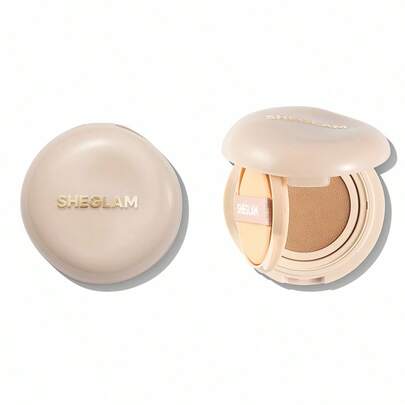 SHEGLAM Lock & Go Long-Lasting كوشن فونديشن-Warm Vanilla علامة تجارية جمال مكياج ميكب مستحضرات تجميل للنساء الفتيات مثالي لفصل الصيف الربيع مثالي ل- Y2K أزياء أنيقة عيد الأم هدية حفلة جاهز أفضل لون
