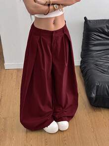 Coolane Women's Summer Vintage Casual Hippie Street Oversized Green Pants,Fall,Fall Clothes For Women