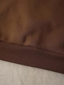 INAWLY Casual Floral Pattern Round Neck Sweatshirt For Women, Autumn Winter Fall