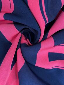 SHEIN LUNE Camisa de manga larga con botones y estampado geométrico casual para mujer, blusa de manga larga con estampado abstracto lindo para otoño/invierno, blusas de manga larga para mujer, blusas de manga larga estampadas, ropa de otoño para mujer, ropa de invierno para mujer, blusas de manga larga para salir - Multicolor - Ver 7