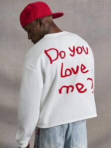 PAVTROS Manfinity Streetrush 男士街头风流行INS搭配，男士街头风流行INS搭配仿生迷彩印花Pavtros 3D刺绣户外音乐节夜店男友/老公礼物周年纪念礼物迷彩短款套头卫衣，街头服饰，运动套装，保暖冬季，圣诞节 - 白色 - 查看 7