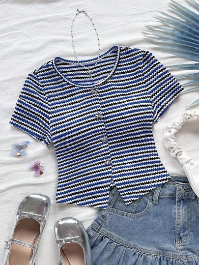 Soleia 女士度假针织纹理圆领开衫，蝴蝶结装饰和金属纽扣，合身下摆开衩，适合度假、约会、下午茶、海滩、游轮、城市旅行、音乐节、波西米亚风度假