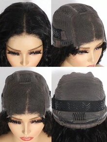 Density Pro 16 英寸鲍勃假发真人发水波无胶假发预拔预剪 200 密度 4x4 蕾丝前闭合假发适合女士 10-20 英寸 - S1 - 查看 7