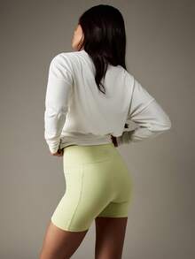 MISSGUIDED Active High Waisted Cycling Shorts For Athletic Training And Workout Sessions - Mint Green - View 3