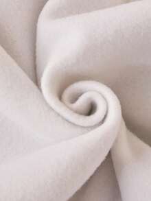 女孩休闲百搭二合一运动衫，蓝白条纹衬衫领、袖口和下摆，胸前有黑色字母印花图案，适合秋冬季外出、旅行、散步、上学、通勤，可搭配夹克、裤子、运动裤 - 灰色 - 查看 5