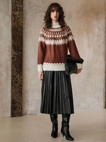 Arave 女士复古针织套头衫 - 彩色 - 查看 2