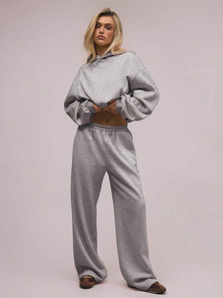 MUSERA Pantalones de chándal de felpa oversize para vacaciones, aeropuerto, casual, estilo de los 90, graduación, para maestras, otoño, invierno, Navidad