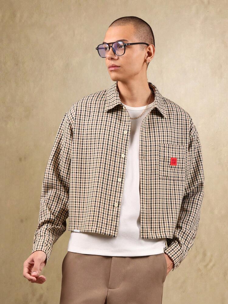 Classic Lightweight Checkered Button Down Overshirt
