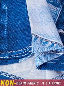 Teenager Mädchen Sommer Set mit Herz-Muster Patchwork T-Shirt & bedruckter Strick Weite Hose, 2-teiliges Lässig Set