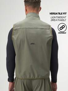 ARC Activewear 全拉链背心夹克高性能上衣健身房运动长袖运动服