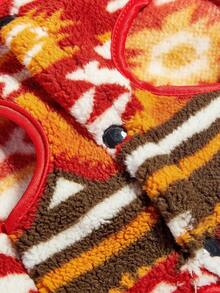 PETSIN 1件双面羊毛圣诞图案狗狗外套背心 - 彩色 - 查看 6