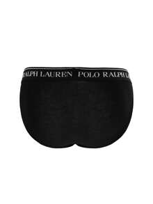 Ralph Lauren 3 Pack Men's Letter Graphic Active Briefs - Black - View 3