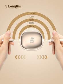 三合一 100W 快速充电充电器线和可伸缩一拖三电缆，TPE 充电数据线兼容 和系列，高效充电线兼容 、Android、相机、MP3 通用适配器 - 彩色 - 查看 4