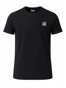 Diesel Men's T-Shirts Lightweight Easy To Match Moisture-Wicking School Casual Outing Blue A17135-RPHIX-81E - 藏蓝色 - 查看 4