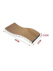 Zazumi 超大瓦楞纸板猫抓柱 - 耐用的室内猫抓柱，双面波浪纹设计，防滑底座，家具保护垫和爪子保护垫 - 彩色 - 查看 8