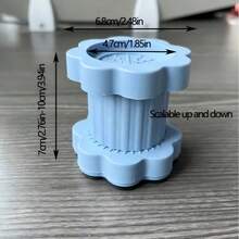 SHEIN 4pcs Washing Machine Anti-Vibration Foot Pads Adjustable Non-Slip Rubber Base Shock Absorbing Washer Dryer Feet Riser Heavy Duty Furniture Support Stabilizer For Refrigerator Home Appliance Floor Protector Noise Reduction Durable Plastic Stand - Multicolor - View 8