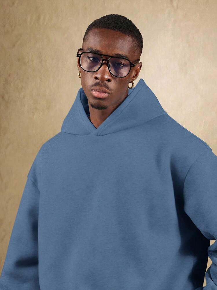 Essential Oversized Pullover Hoodie With Drawstring Hood