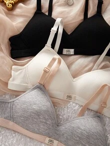 少女无缝无钢圈文胸，适合发育期少女的舒适文胸，多功能文胸
