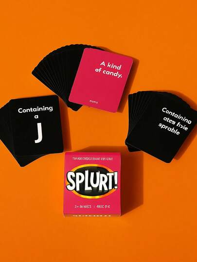 Joivida Splurt! Think Fast Say It First, Interactive Card Game, Suitable For Party, Family Gathering And Playing With Friends And Family, Game Gift!Cards Games,Adult Party Games,Friends Games,Gifts For Friends,Adult Games ,Cards Against Humanity Family