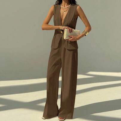 2Pcs Women Summer C…