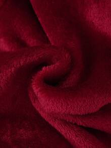 Boys Burgundy Spider Graphic Hooded Long Sleeve One-Piece Pajamas With Zipper Warm And Cozy Sleepwear For Kids Fall Winter - Burgundy - View 3