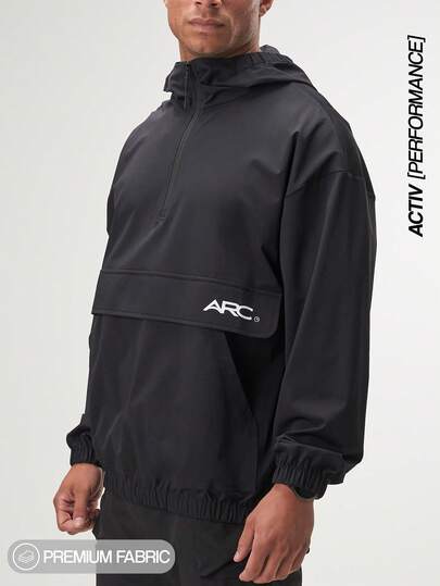 ARC Activewear Full Zip Sweater Jacket Performance Top Gym Workout Long Sleeve Track Suit