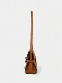 SHECARRY Casual Minimalist Fashion Commuter Versatile Daily Women Shoulder Bag