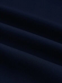 EMERY ROSE Chân váy dài chữ A màu trơn cạp cao có túi xéo màu xanh navy - Màu xanh hải quân - Xem 6